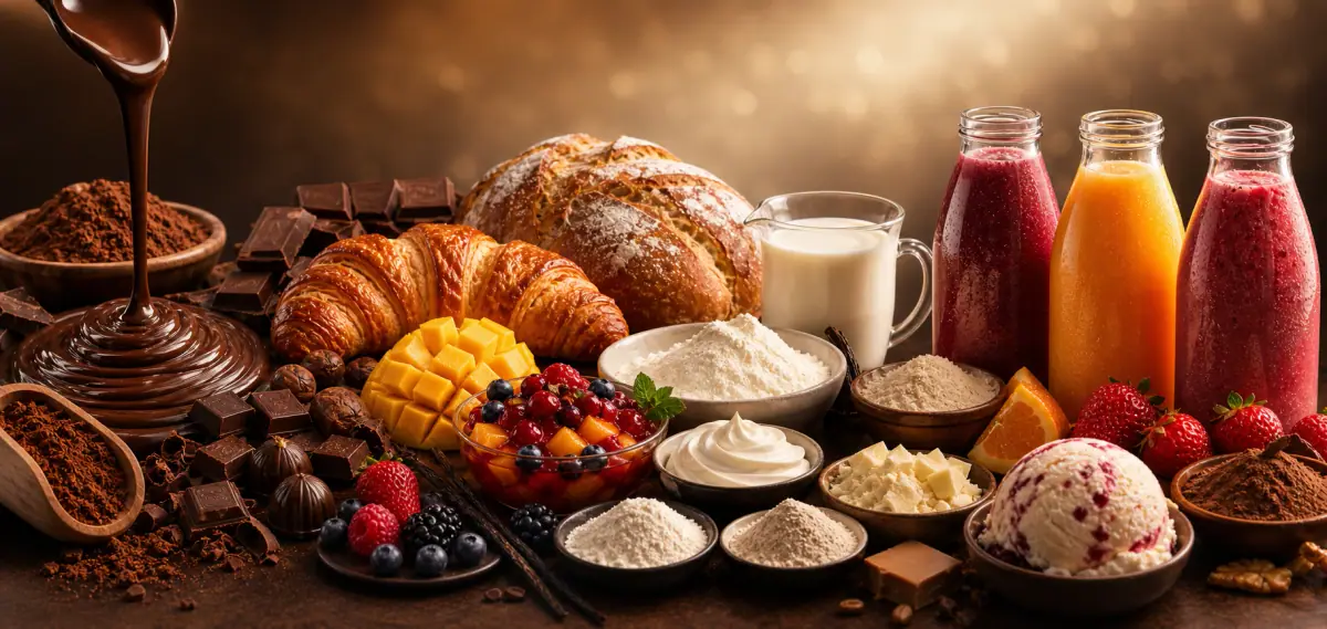 Chocolate, bakery, dairy, fruit and beverage ingredient applications