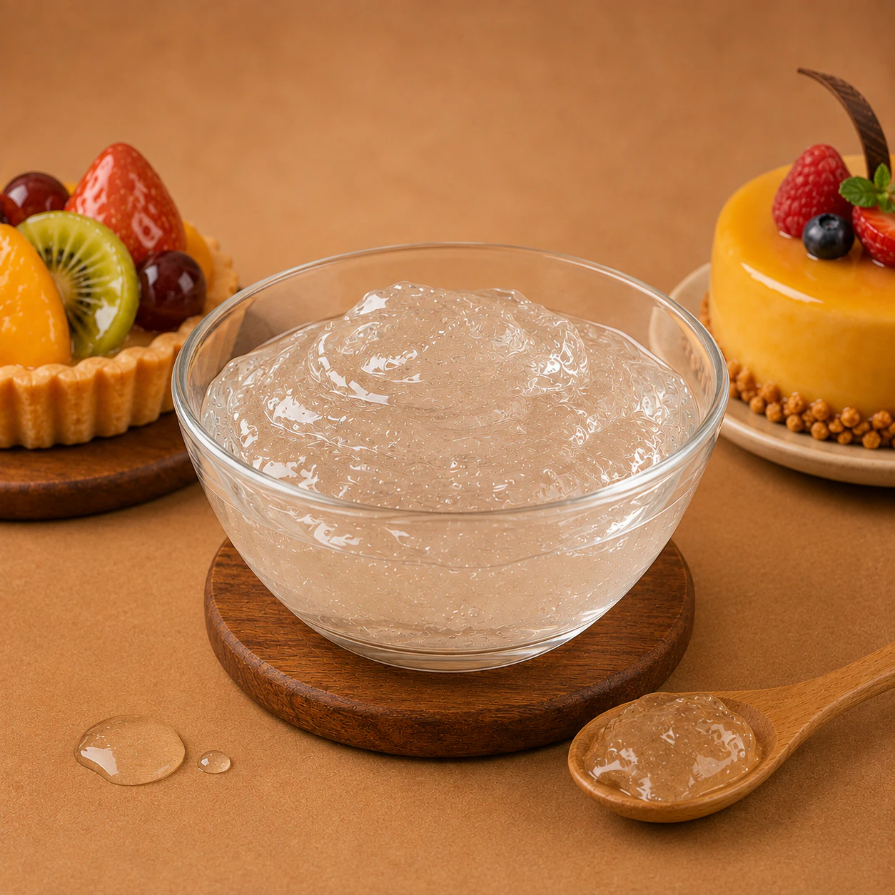 Glaze Gel for commercial food production