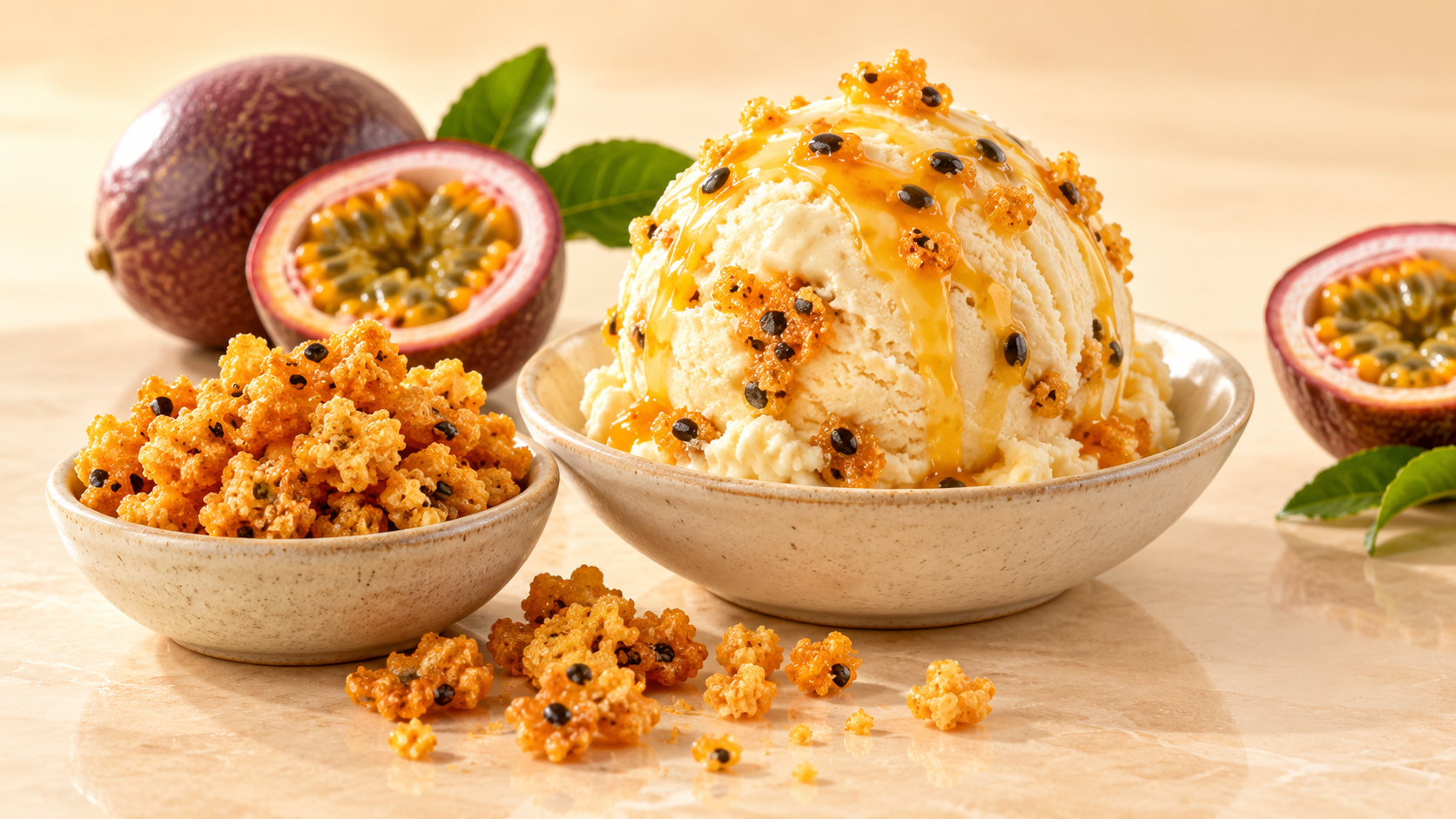 Passion Fruit Crispy for commercial food production