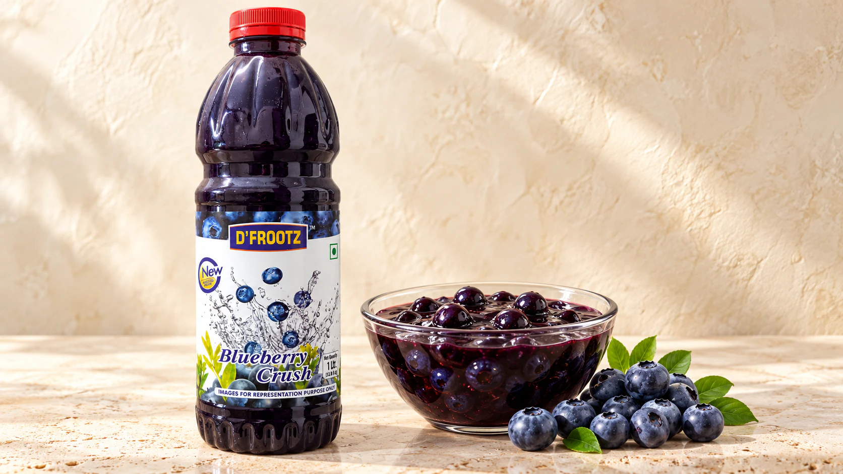 Blueberry Fruit Crush for commercial food production