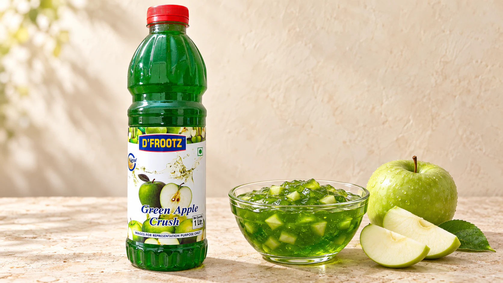 Green Apple Fruit Crush for commercial food production