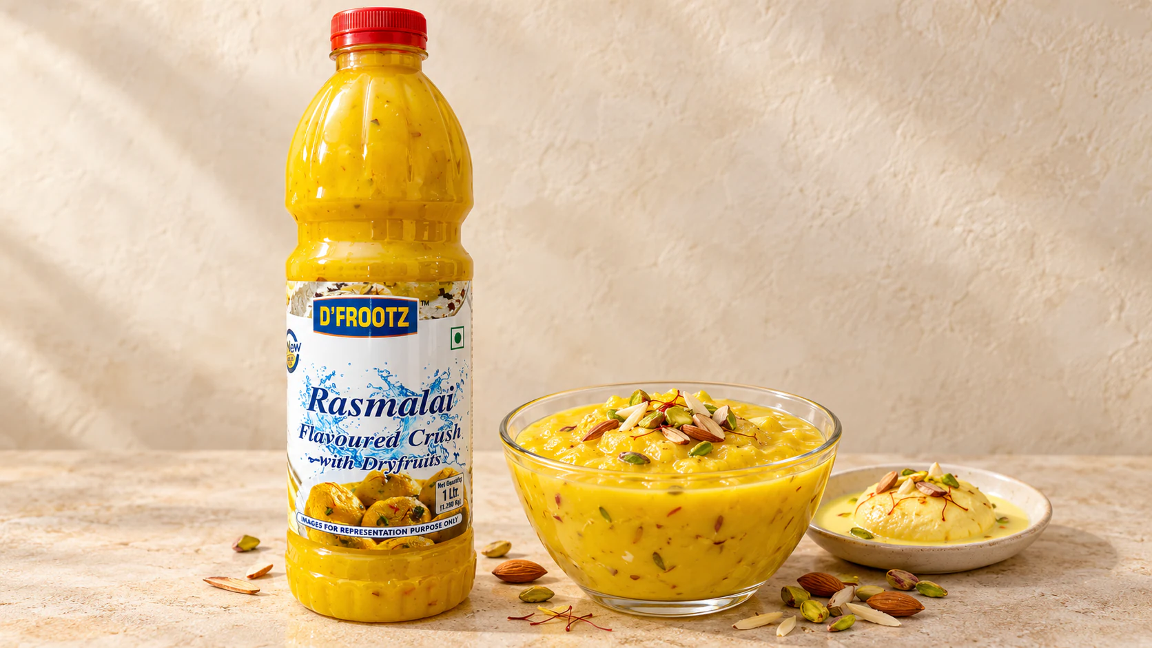 Ras Malai Fruit Crush for commercial food production