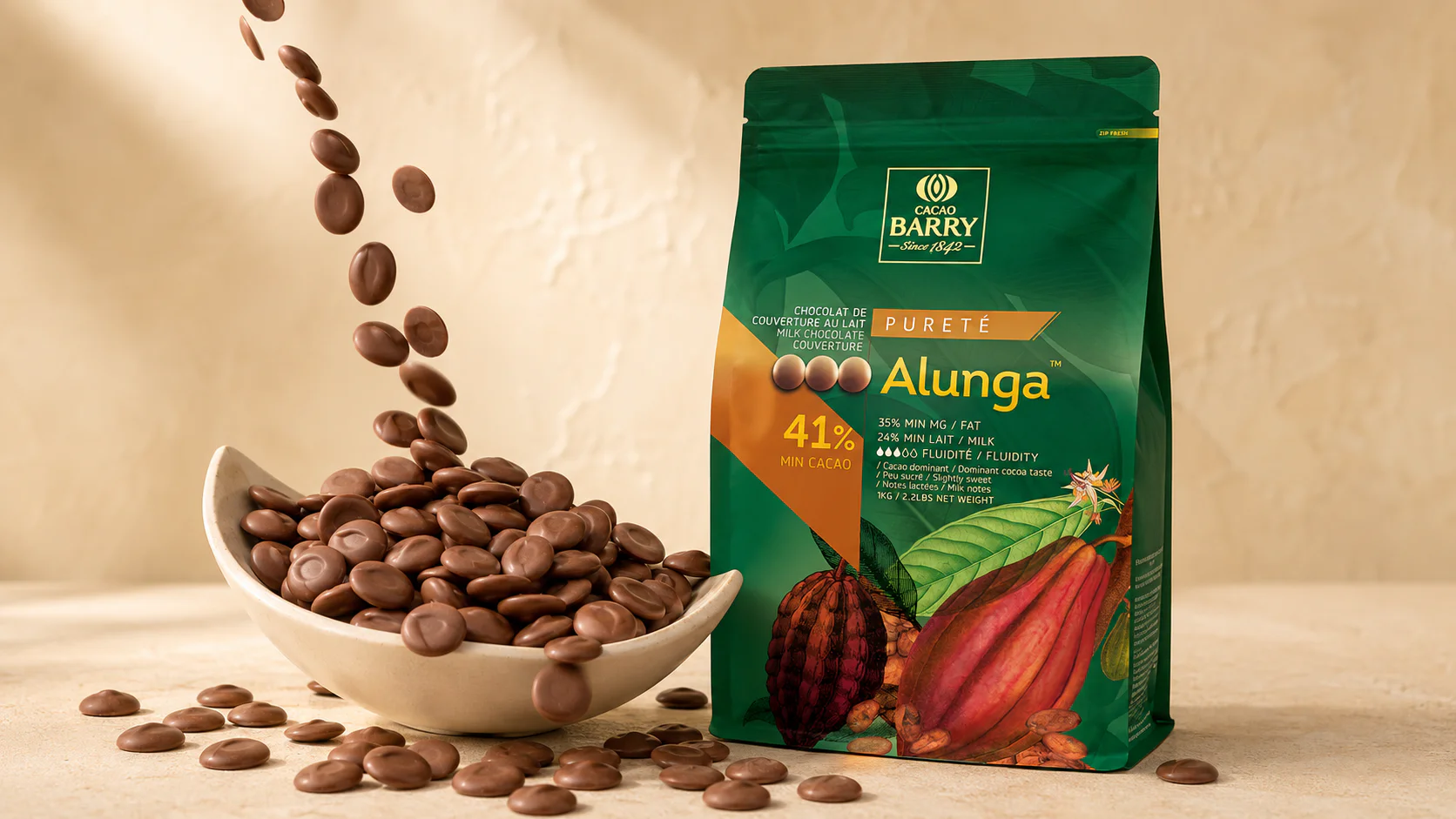 Alunga Milk Organic (41%) for commercial food production