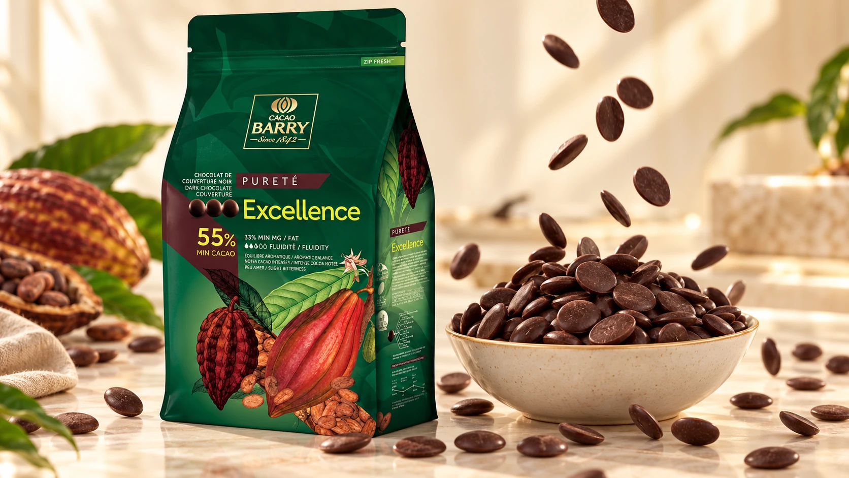 Excellence (55%) for commercial food production
