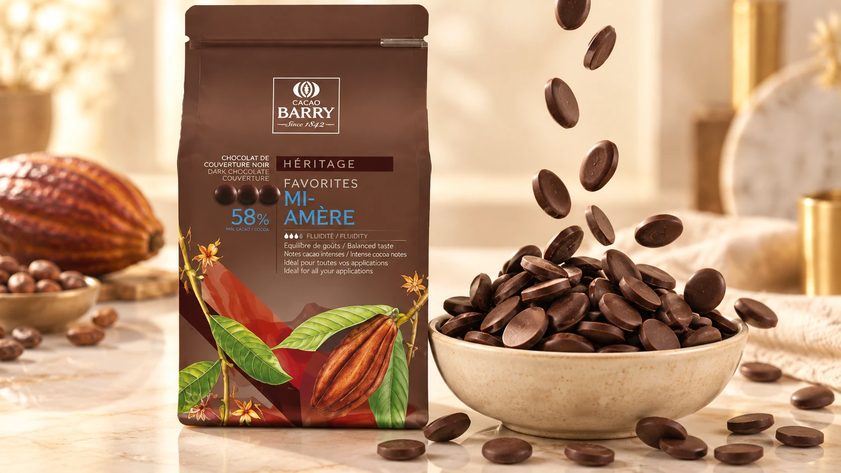 Favorites Mi-Amere (58%) for commercial food production