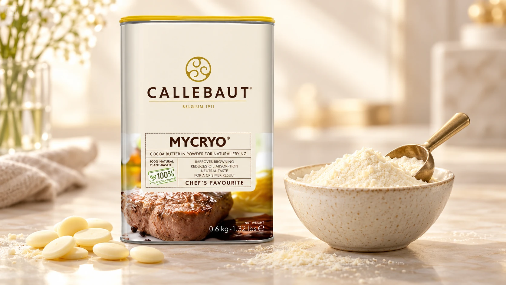 Mycryo Cocoa Butter for commercial food production