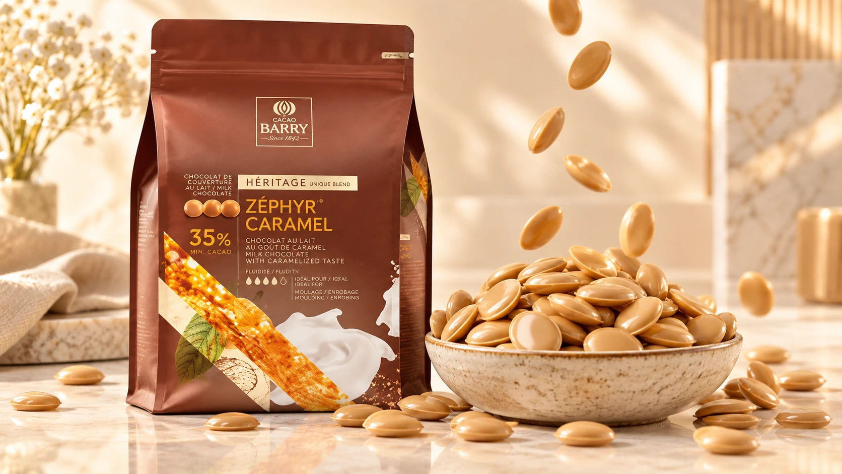 Zephyr Caramel (35%) for commercial food production