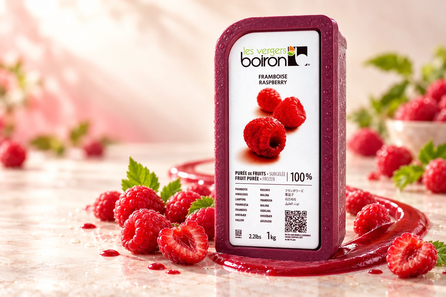 Boiron Raspberry Puree for commercial food production
