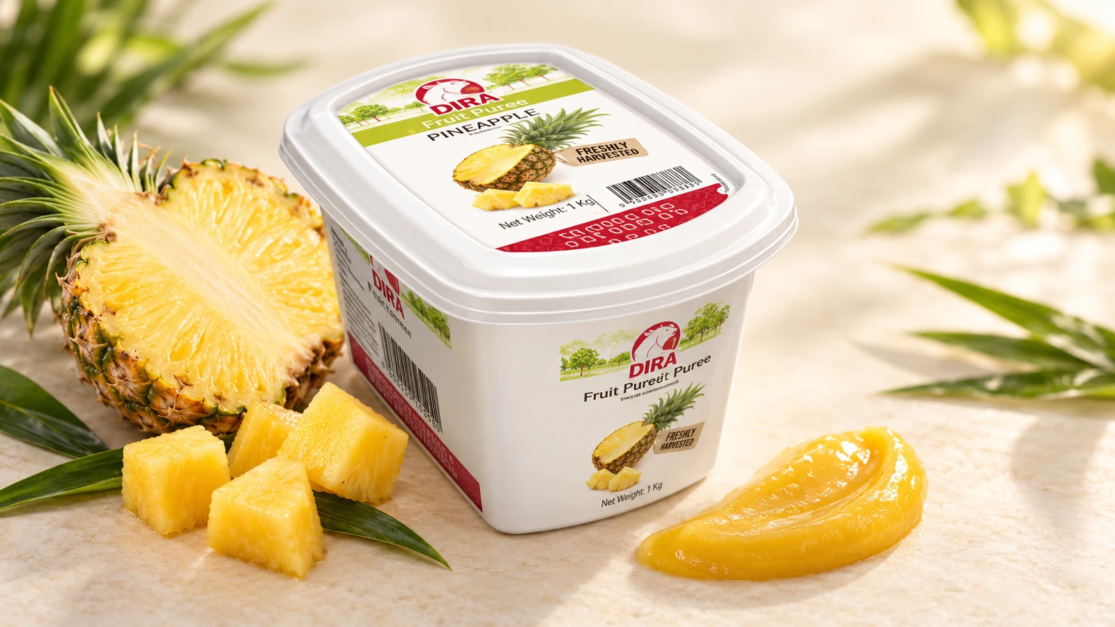 Pineapple Puree for commercial food production