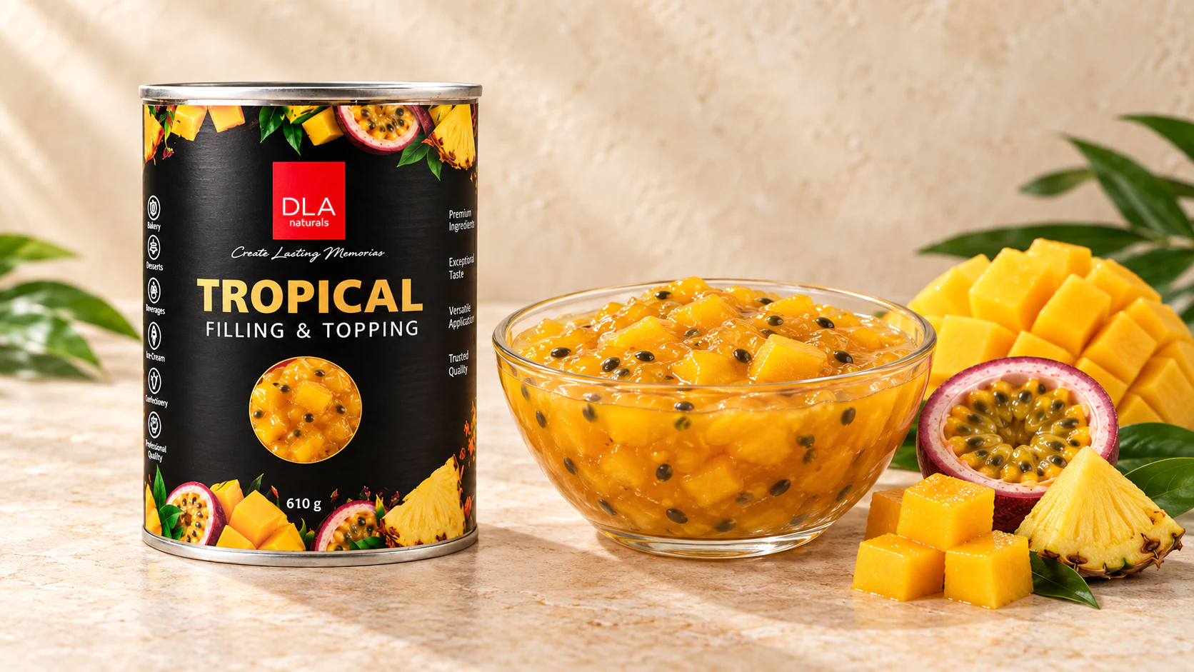 Tropical Filling for commercial food production