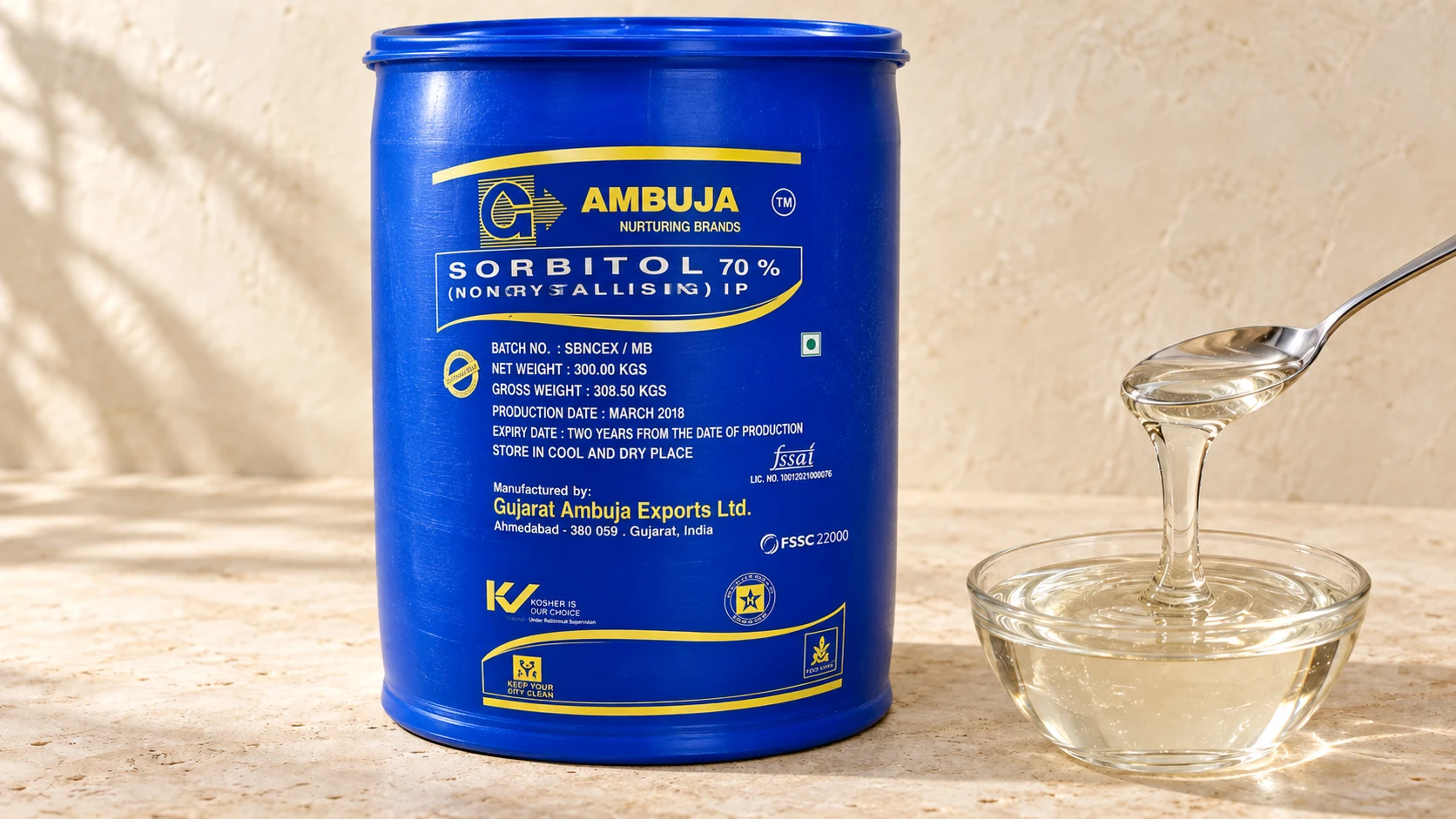 Sorbitol 70% Solution for commercial food production