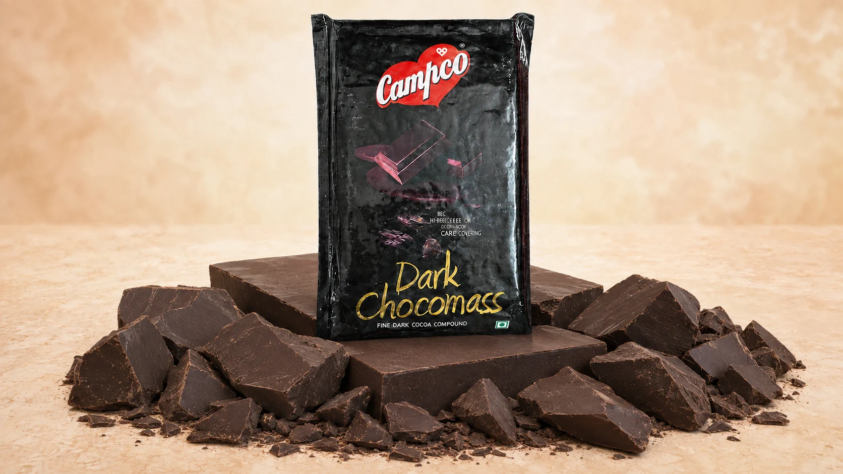 Dark Chocomass for commercial food production