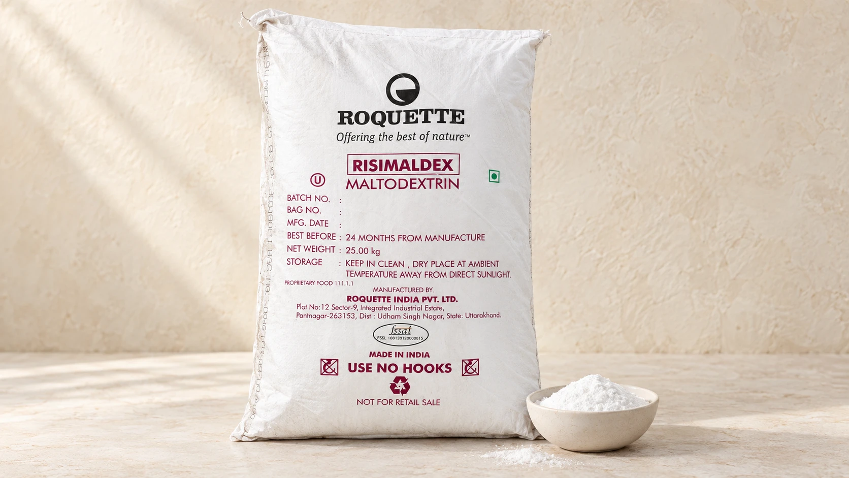 Dextrose Monohydrate for commercial food production
