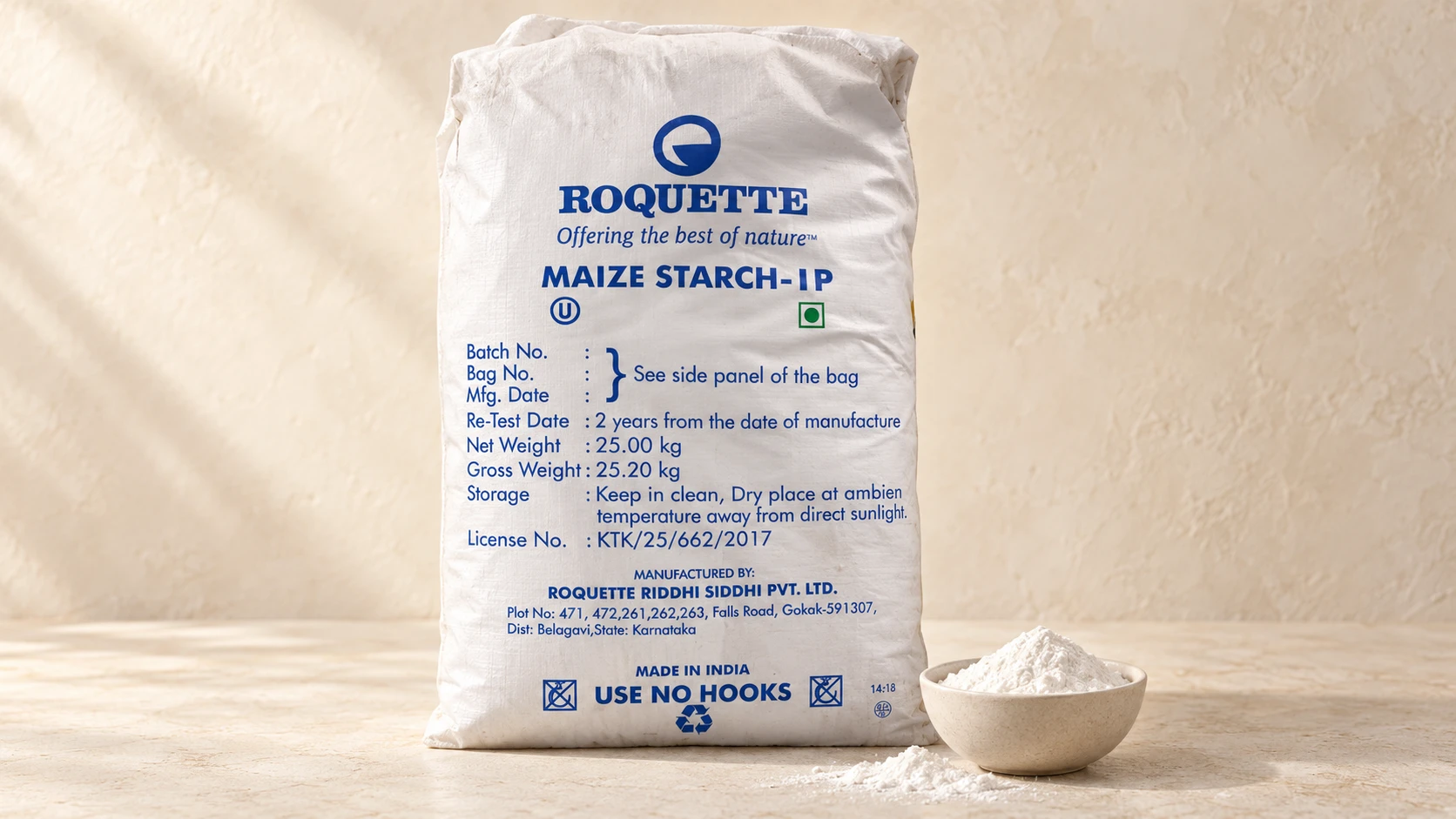Maize Starch Powder for commercial food production